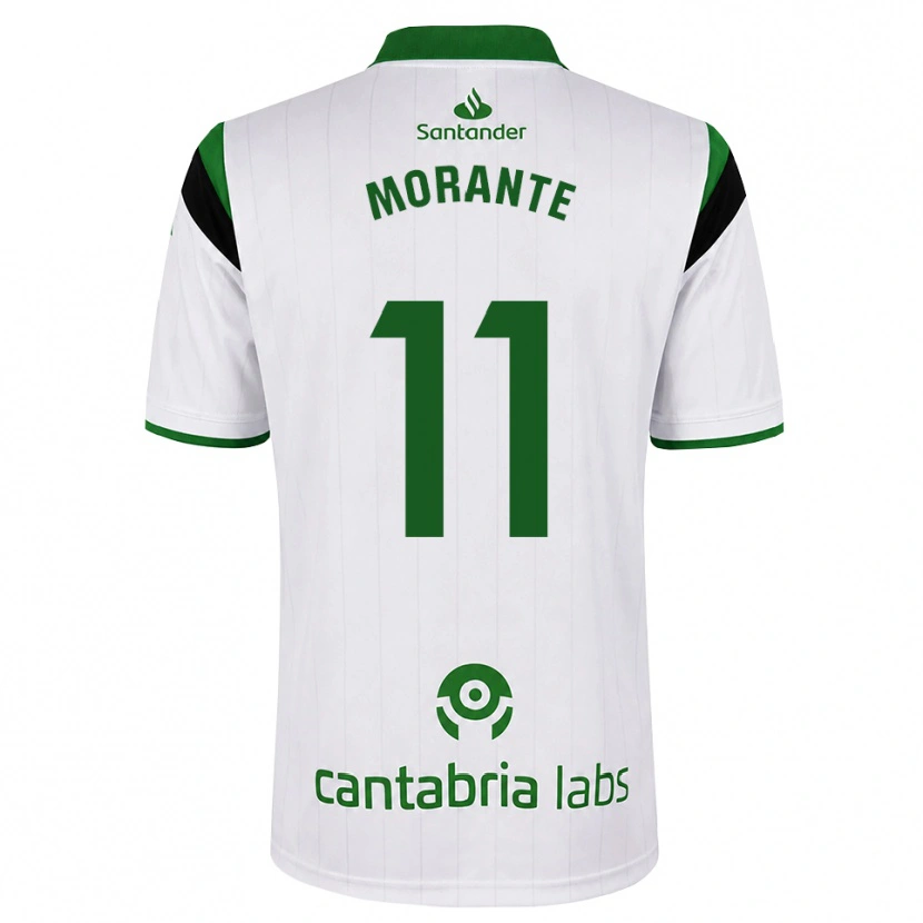 Danxen Mulher Camisola Alejandro Morante #11 Branco Verde Preto Principal 2026/27 Camisa Brasil