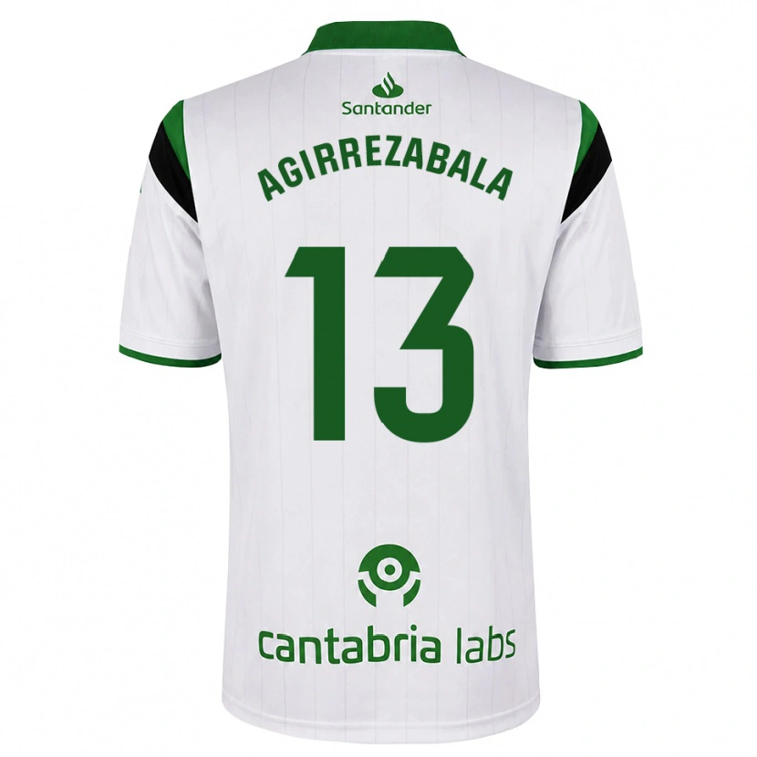 Danxen Mulher Camisola Julen Agirrezabala #13 Branco Verde Preto Principal 2026/27 Camisa Brasil