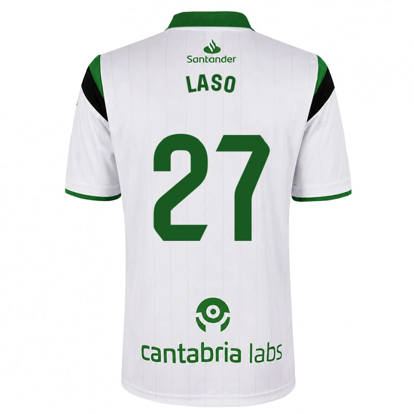 Danxen Mulher Camisola Alejandro Laso #27 Branco Verde Preto Principal 2026/27 Camisa Brasil