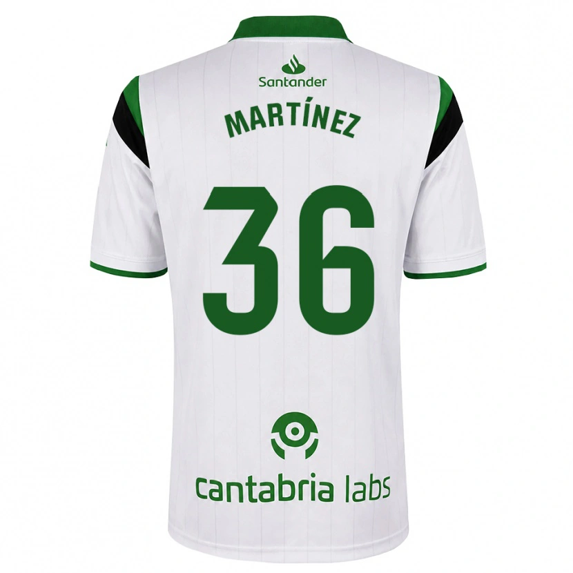 Danxen Mulher Camisola Sergio Martínez #36 Branco Verde Preto Principal 2026/27 Camisa Brasil