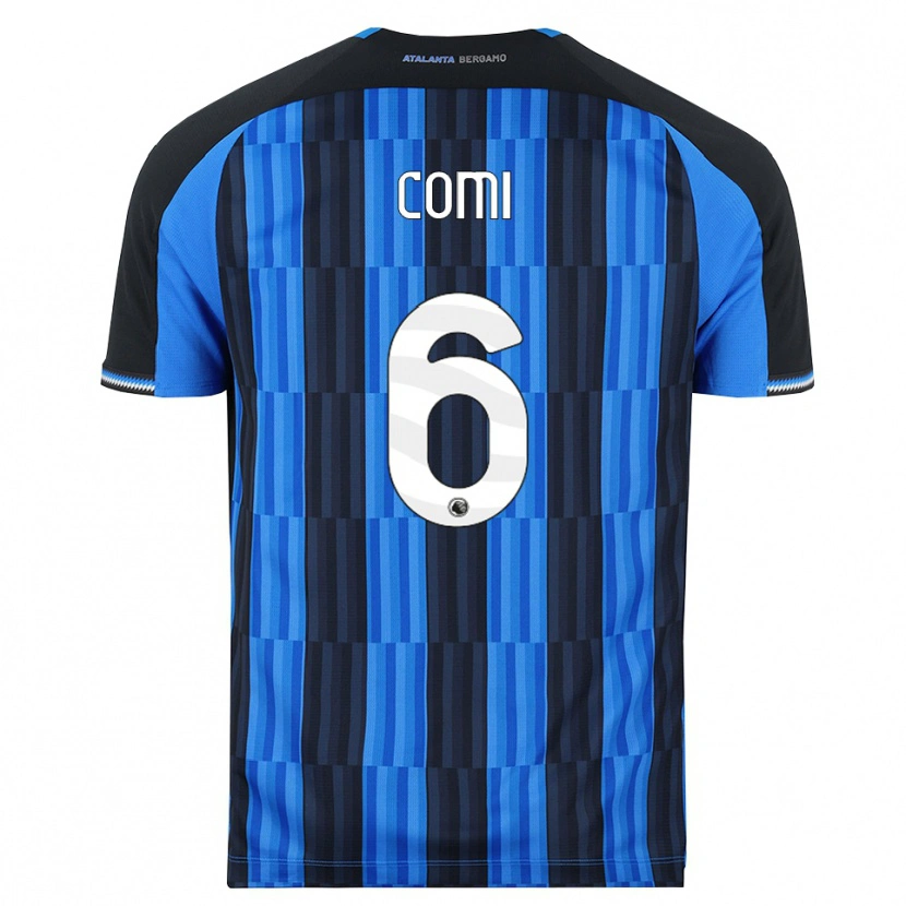 Danxen Mulher Camisola Pietro Comi #6 Azul Preto Vermelho Principal 2026/27 Camisa Brasil