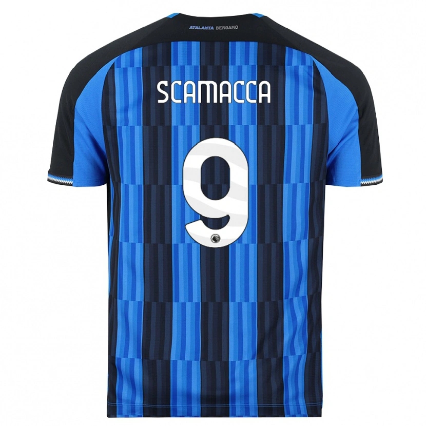 Danxen Mulher Camisola Gianluca Scamacca #9 Azul Preto Vermelho Principal 2026/27 Camisa Brasil