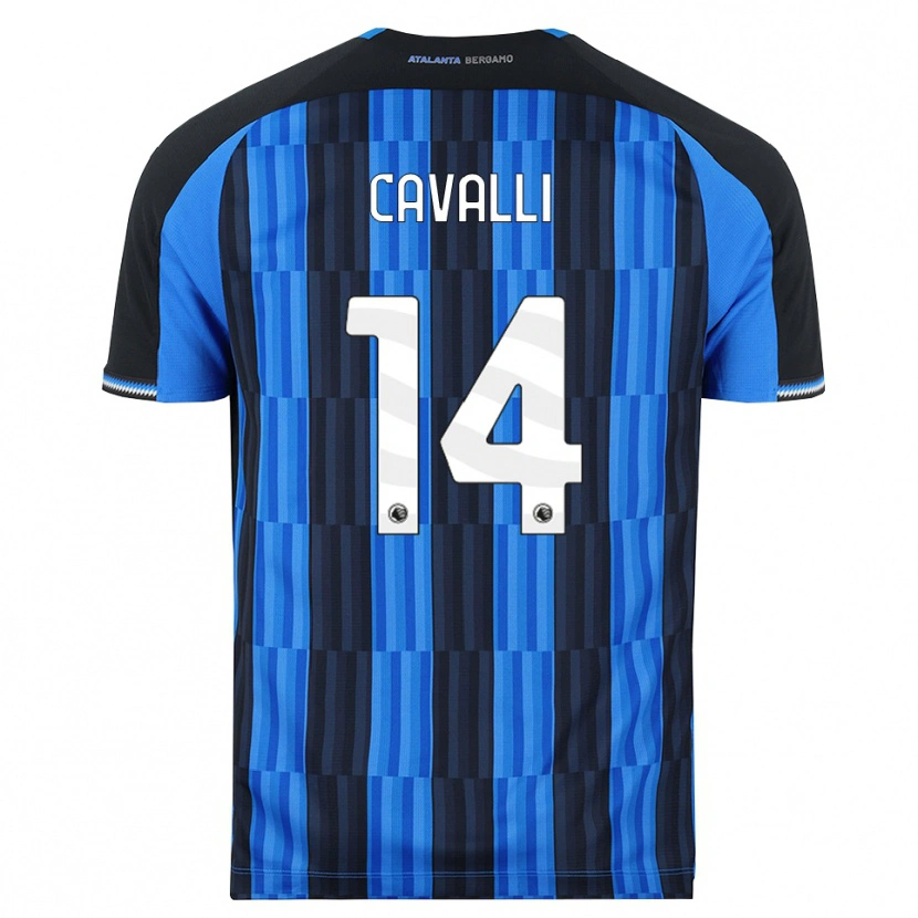 Danxen Mulher Camisola Tommaso Cavalli #14 Azul Preto Vermelho Principal 2026/27 Camisa Brasil