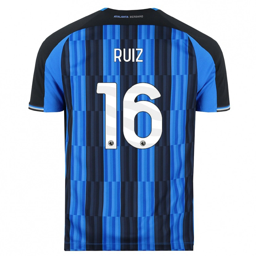Danxen Mulher Camisola Gerard Ruiz #16 Azul Preto Vermelho Principal 2026/27 Camisa Brasil