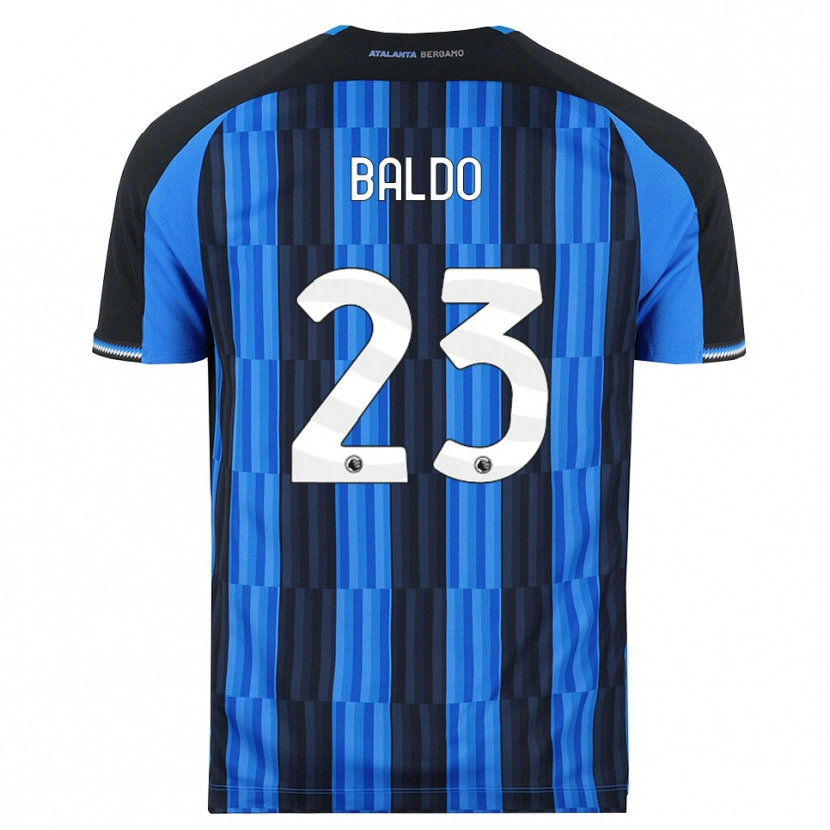 Danxen Mulher Camisola Nicolò Baldo #23 Azul Preto Vermelho Principal 2026/27 Camisa Brasil
