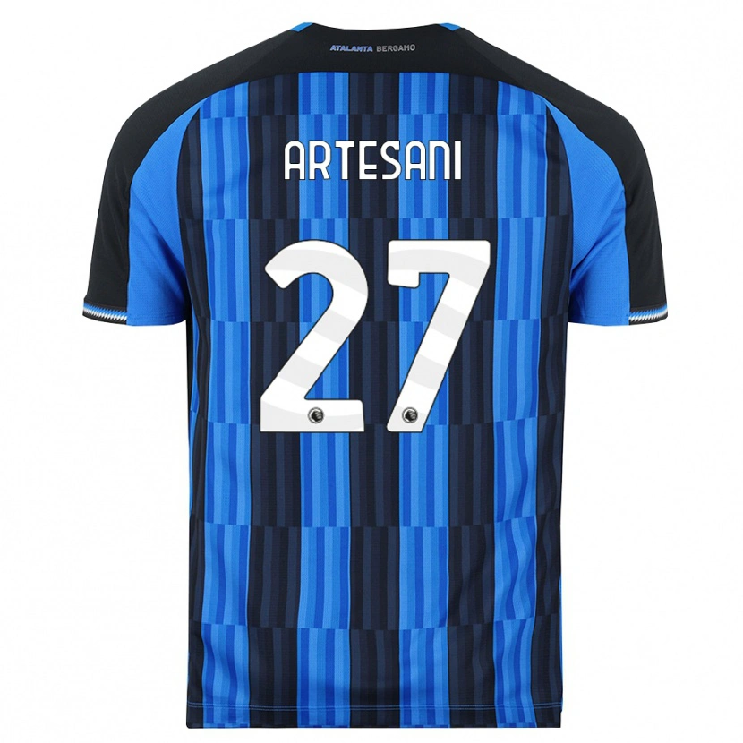 Danxen Mulher Camisola Nicolò Artesani #27 Azul Preto Vermelho Principal 2026/27 Camisa Brasil