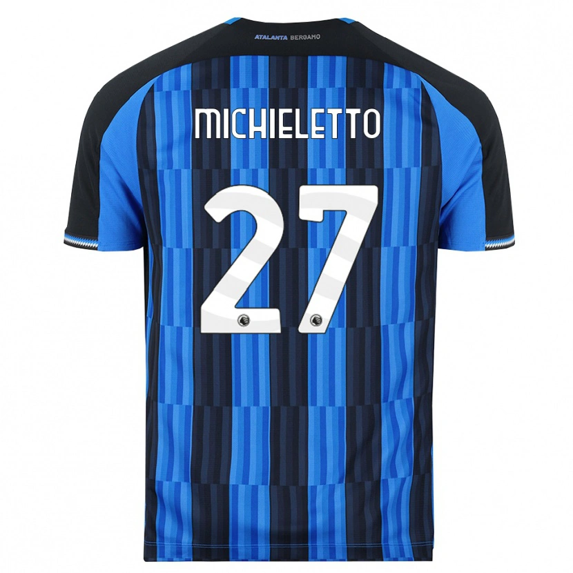 Danxen Mulher Camisola Andrea Michieletto #27 Azul Preto Vermelho Principal 2026/27 Camisa Brasil