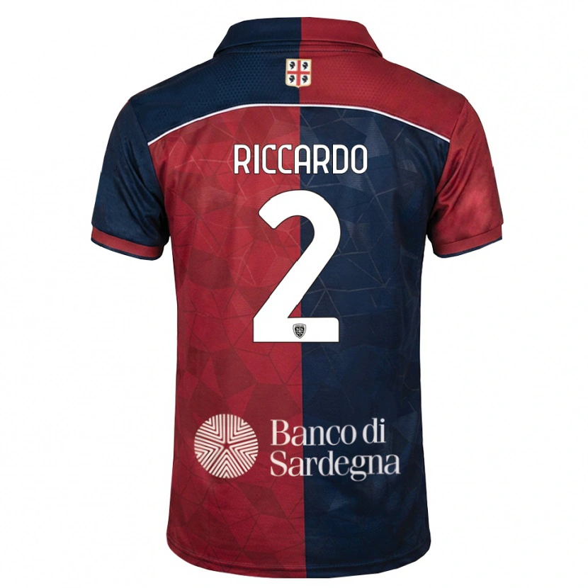 Danxen Mulher Camisola Riccardo Congiu #2 Bordô Azul Real Principal 2026/27 Camisa Brasil