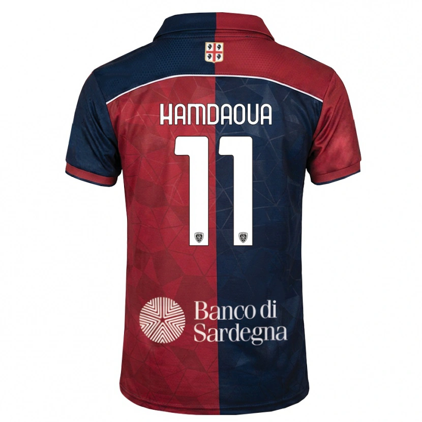 Danxen Mulher Camisola Noham Hamdaoua #11 Bordô Azul Real Principal 2026/27 Camisa Brasil