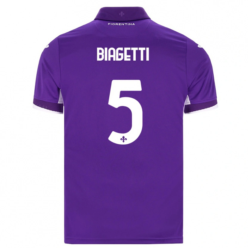 Danxen Mulher Camisola Christian Biagetti #5 Roxo Branco Rosa Principal 2026/27 Camisa Brasil