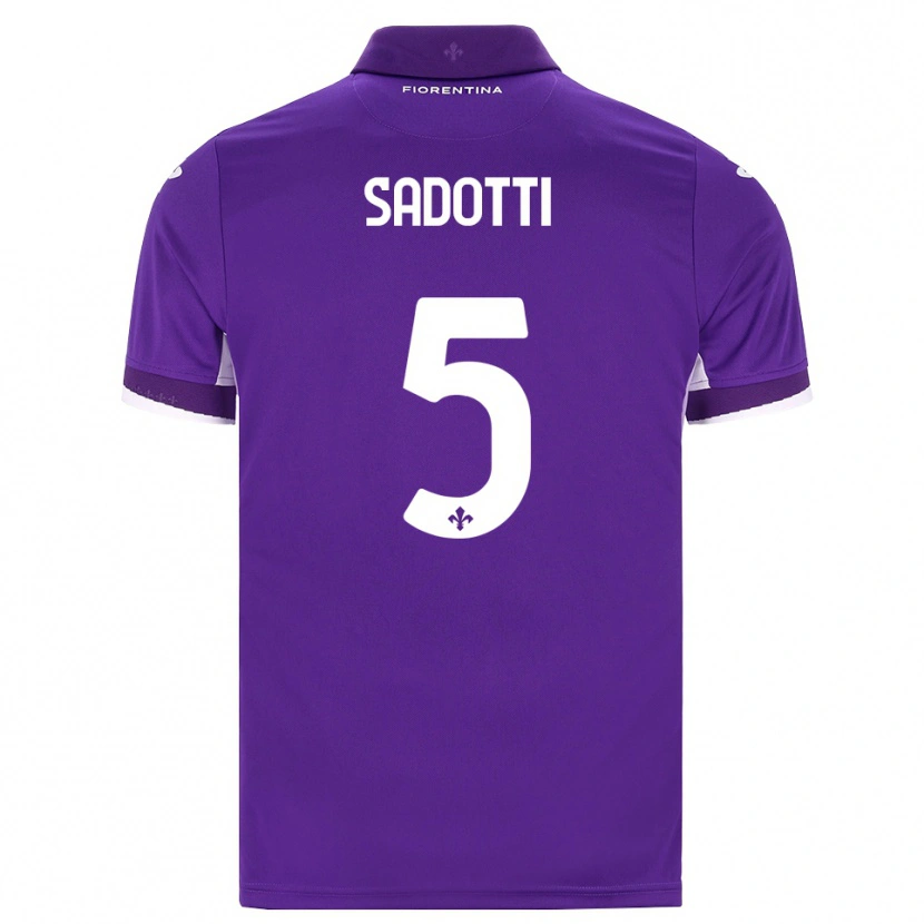 Danxen Mulher Camisola Edoardo Sadotti #5 Roxo Branco Rosa Principal 2026/27 Camisa Brasil