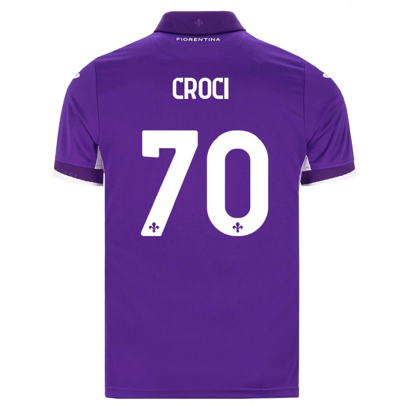 Danxen Mulher Camisola Federico Croci #70 Roxo Branco Rosa Principal 2026/27 Camisa Brasil