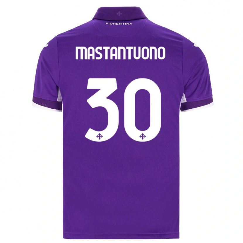 Danxen Mulher Camisola Franco Mastantuono #30 Roxo Branco Rosa Principal 2026/27 Camisa Brasil