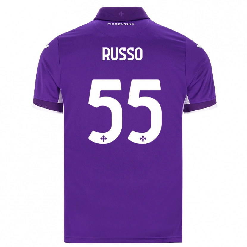 Danxen Mulher Camisola Federica Russo #55 Roxo Branco Rosa Principal 2026/27 Camisa Brasil