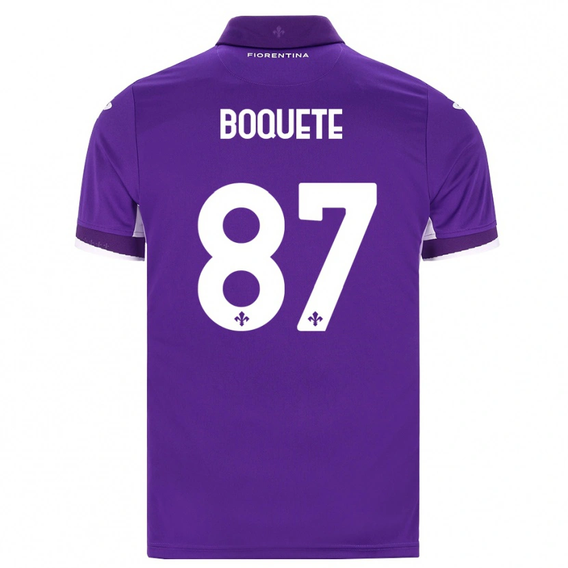 Danxen Mulher Camisola Veronica Boquete #87 Roxo Branco Rosa Principal 2026/27 Camisa Brasil