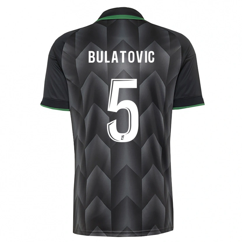 Danxen Mulher Camisola Andrija Bulatovic #5 Branco Preto Verde Alternativa 2026/27 Camisa Brasil