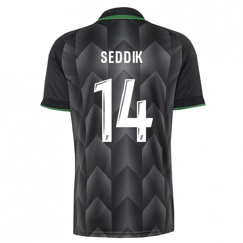 Danxen Mulher Camisola Mohamed Seddik #14 Branco Preto Verde Alternativa 2026/27 Camisa Brasil