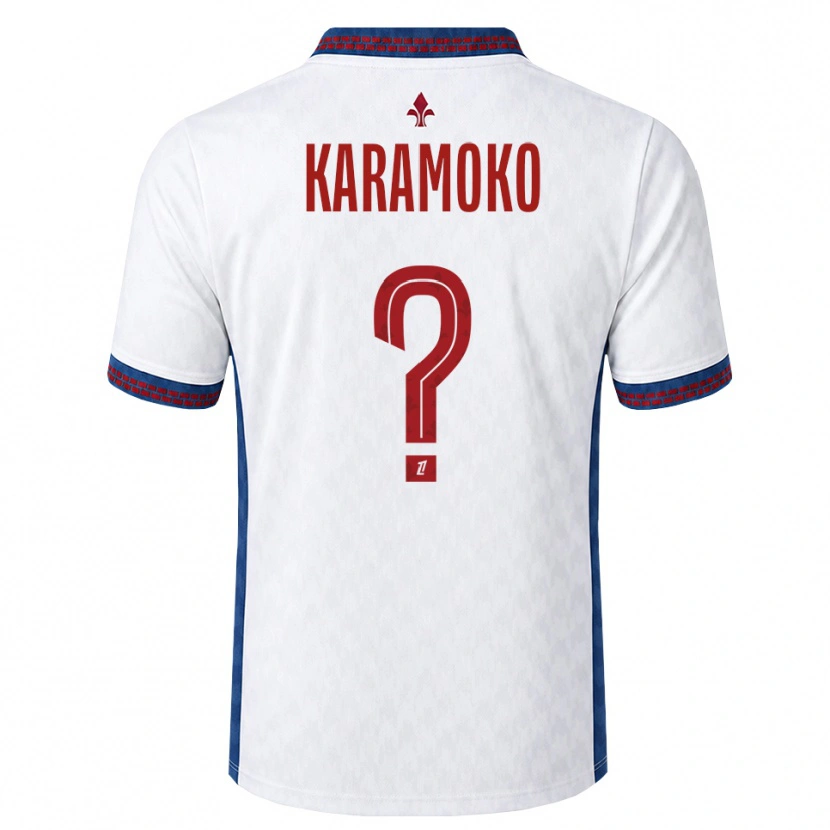 Danxen Mulher Camisola Ibrahim Karamoko #0 Vermelho Branco Azul Alternativa 2026/27 Camisa Brasil