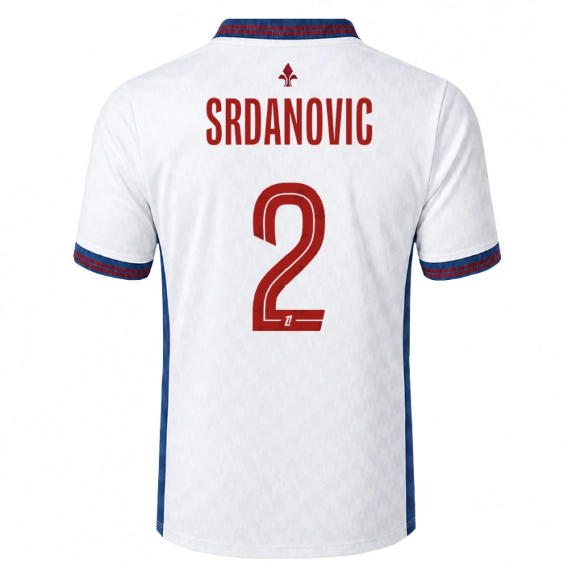 Danxen Mulher Camisola Loun Srdanovic #2 Vermelho Branco Azul Alternativa 2026/27 Camisa Brasil