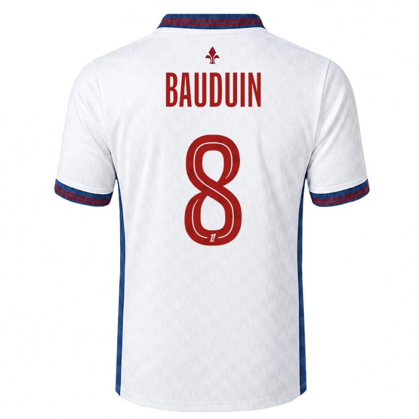 Danxen Mulher Camisola Justine Bauduin #8 Vermelho Branco Azul Alternativa 2026/27 Camisa Brasil