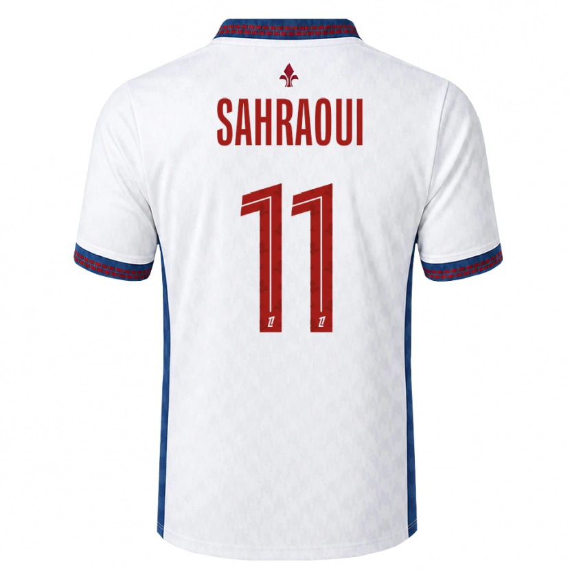 Danxen Mulher Camisola Osame Sahraoui #11 Vermelho Branco Azul Alternativa 2026/27 Camisa Brasil