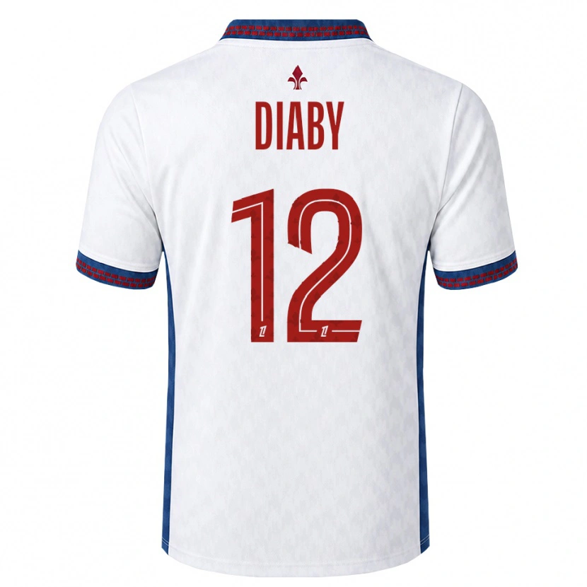 Danxen Mulher Camisola Bafodé Diaby #12 Vermelho Branco Azul Alternativa 2026/27 Camisa Brasil