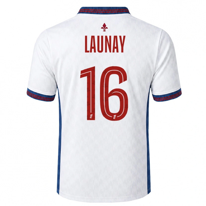 Danxen Mulher Camisola Elisa Launay #16 Vermelho Branco Azul Alternativa 2026/27 Camisa Brasil