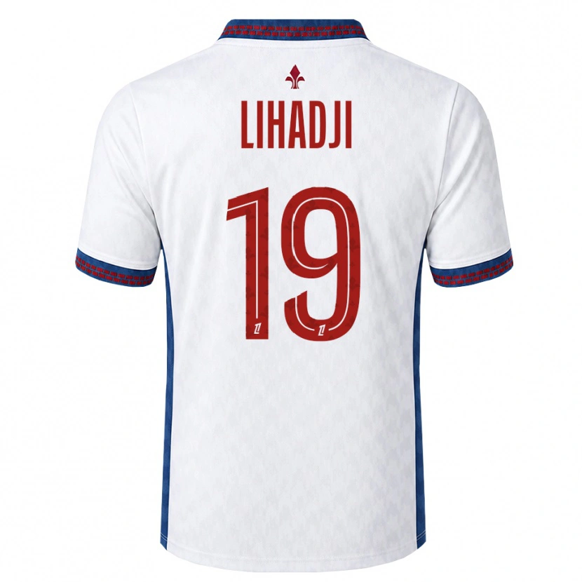 Danxen Mulher Camisola Isaac Lihadji #19 Vermelho Branco Azul Alternativa 2026/27 Camisa Brasil