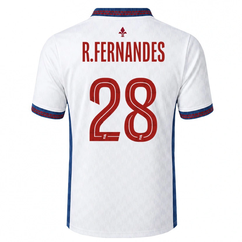 Danxen Mulher Camisola Rafael Fernandes #28 Vermelho Branco Azul Alternativa 2026/27 Camisa Brasil