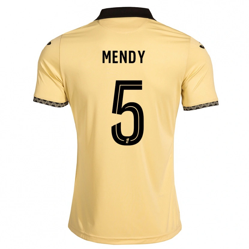 Danxen Mulher Camisola Benjamin Mendy #5 Branco Navajo Preto Alternativa 2026/27 Camisa Brasil