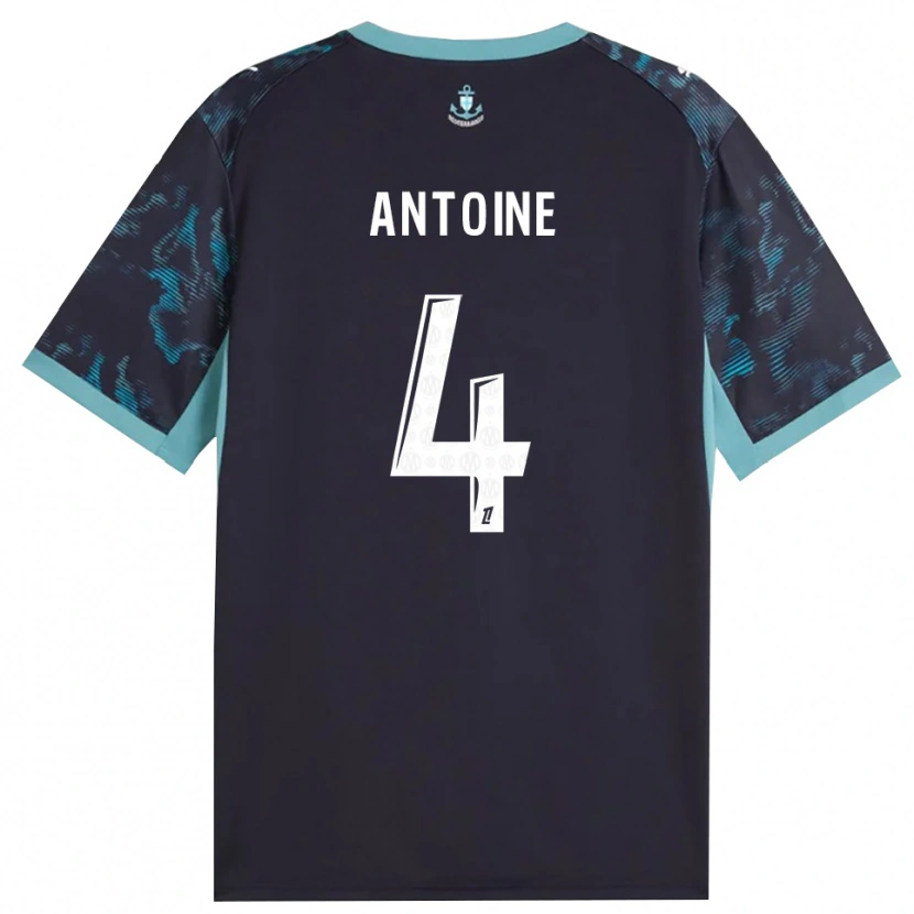 Danxen Mulher Camisola Maud Antoine #4 Turquesa Pálida Branco Preto Alternativa 2026/27 Camisa Brasil
