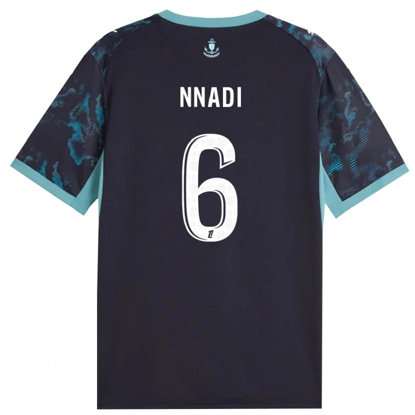 Danxen Mulher Camisola Tochukwu Nnadi #6 Turquesa Pálida Branco Preto Alternativa 2026/27 Camisa Brasil