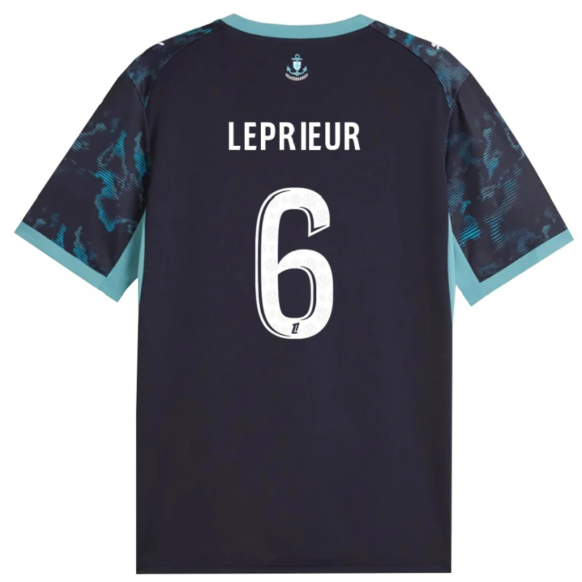 Danxen Mulher Camisola Eliott Leprieur #6 Turquesa Pálida Branco Preto Alternativa 2026/27 Camisa Brasil