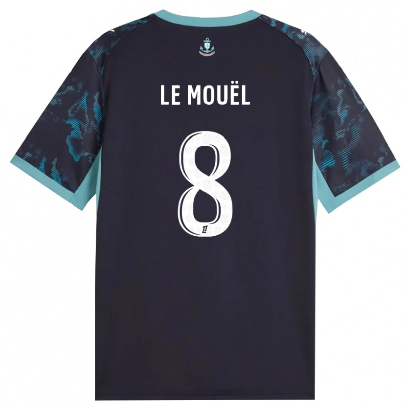 Danxen Mulher Camisola Margaux Le Mouël #8 Turquesa Pálida Branco Preto Alternativa 2026/27 Camisa Brasil