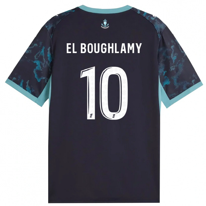 Danxen Mulher Camisola Adam El Boughlamy #10 Turquesa Pálida Branco Preto Alternativa 2026/27 Camisa Brasil