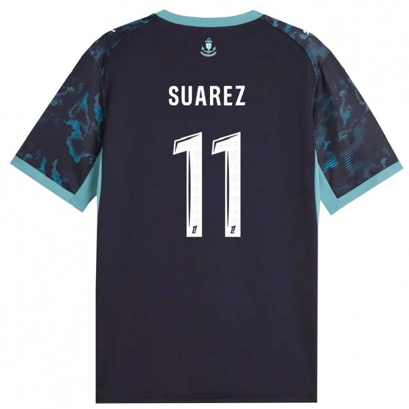 Danxen Mulher Camisola Luis Suarez #11 Turquesa Pálida Branco Preto Alternativa 2026/27 Camisa Brasil