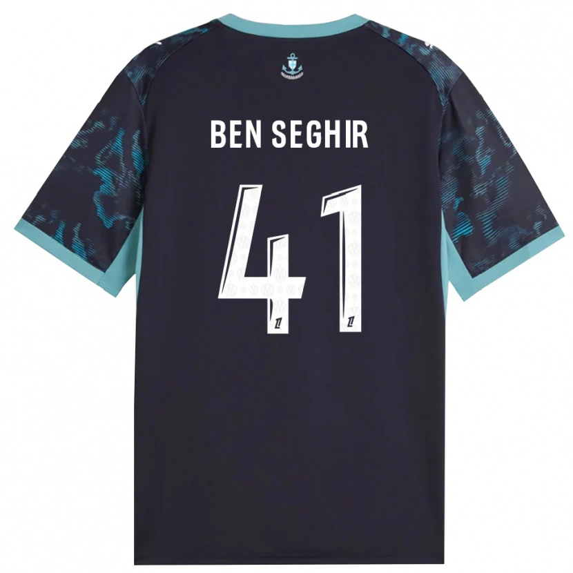 Danxen Mulher Camisola Salim Ben Seghir #41 Turquesa Pálida Branco Preto Alternativa 2026/27 Camisa Brasil