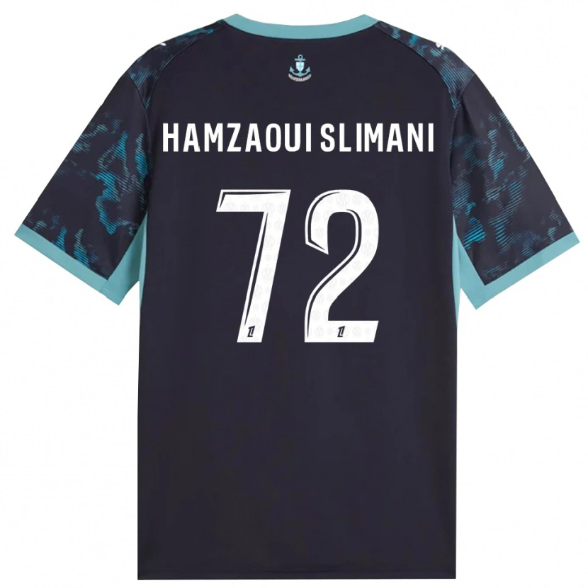 Danxen Mulher Camisola Hilan Hamzaoui Slimani #72 Turquesa Pálida Branco Preto Alternativa 2026/27 Camisa Brasil