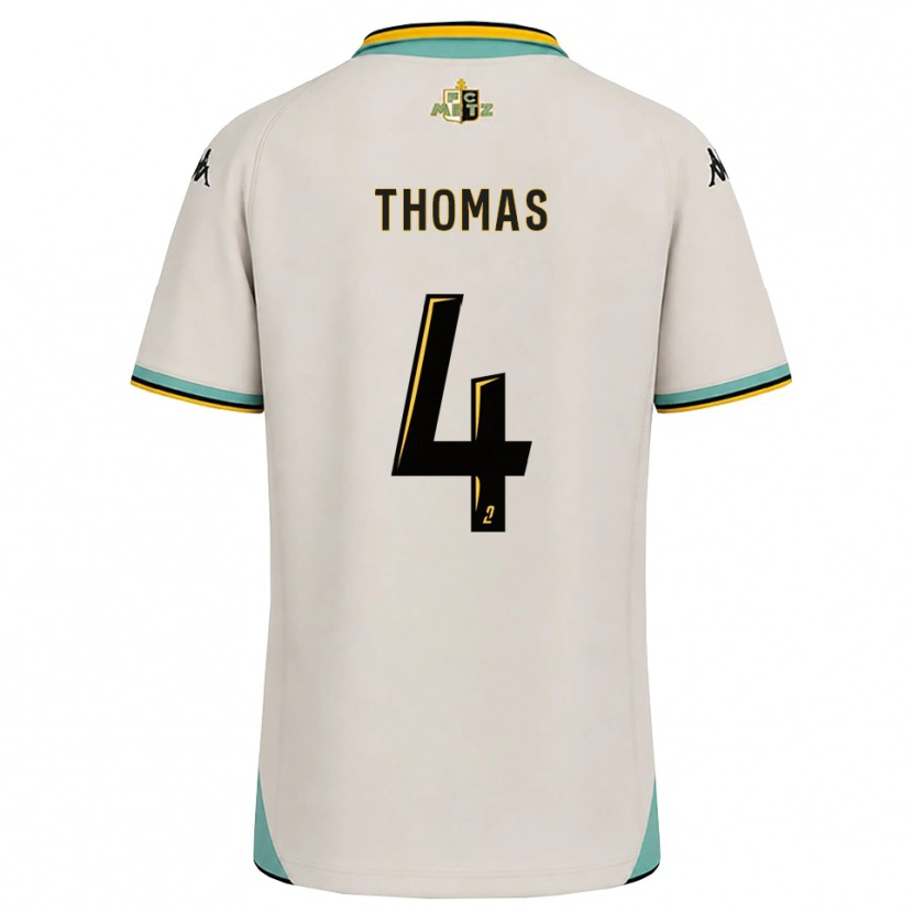 Danxen Mulher Camisola Gabriel Thomas #4 Branco Floral Preto Alternativa 2026/27 Camisa Brasil