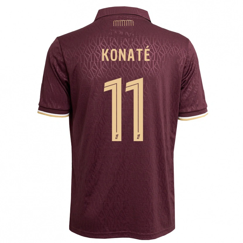 Danxen Mulher Camisola Oumar Konaté #11 Marrom Areia De Castanha Alternativa 2026/27 Camisa Brasil