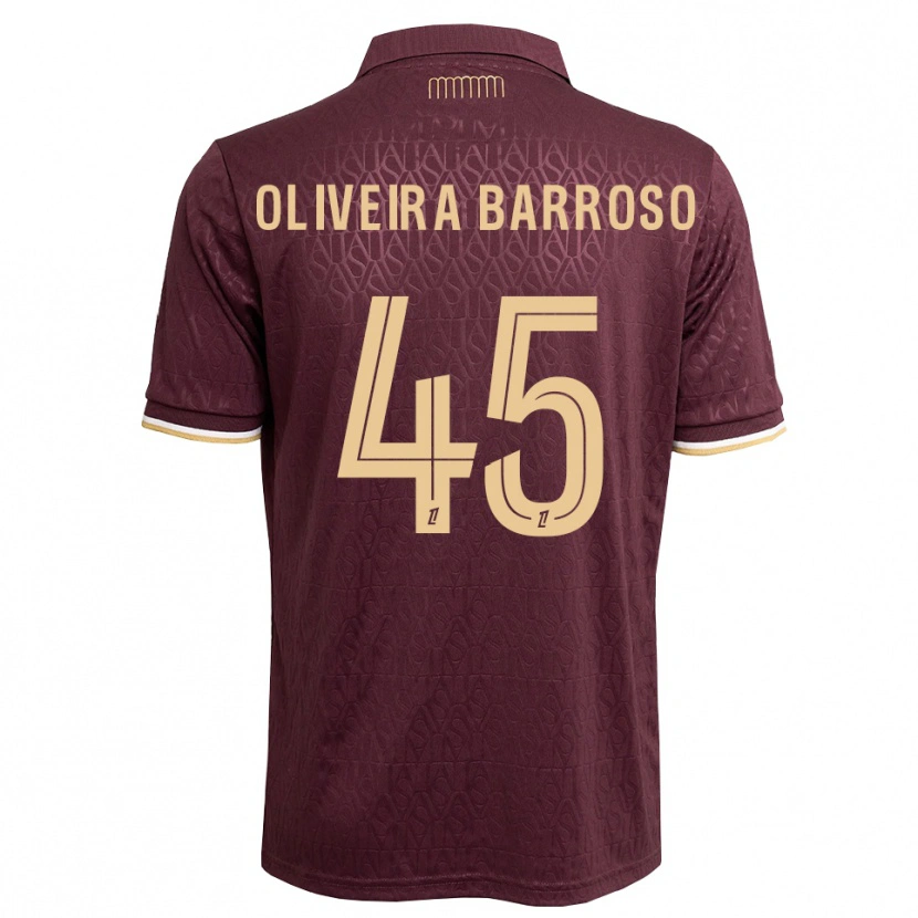 Danxen Mulher Camisola Mickael Oliveira Barroso #45 Marrom Areia De Castanha Alternativa 2026/27 Camisa Brasil