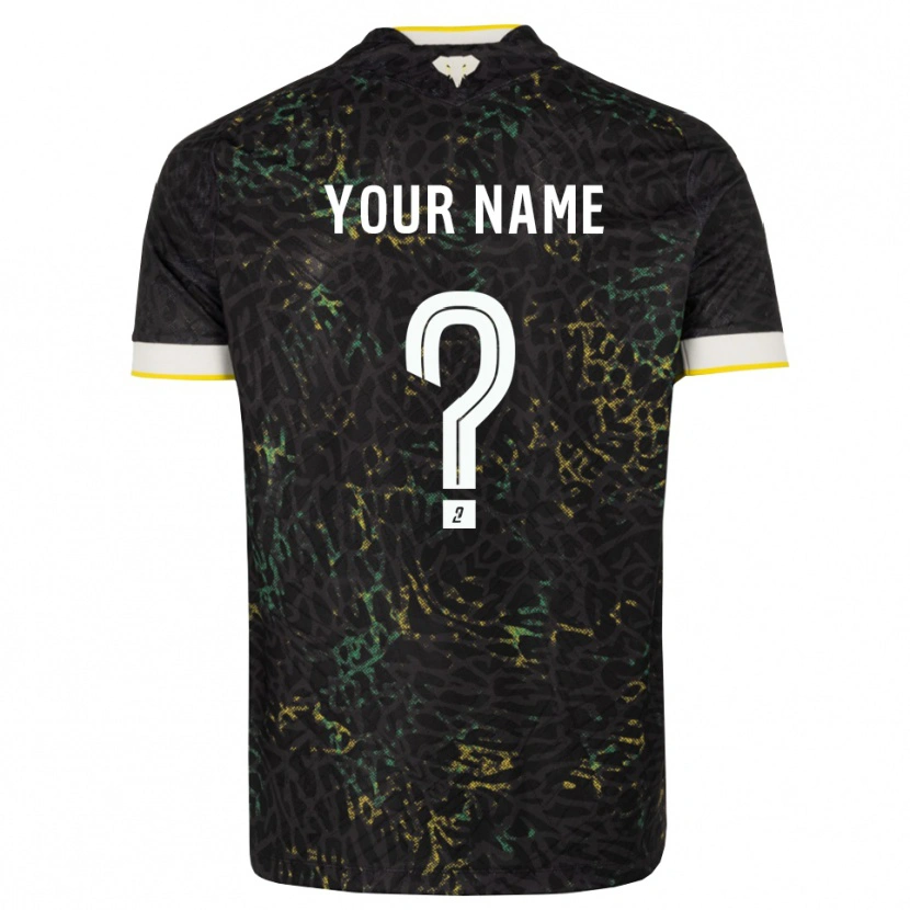Danxen Mulher Camisola Seu Nome #0 Preto Branco Amarelo Alternativa 2026/27 Camisa Brasil