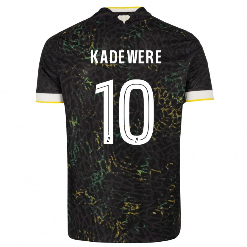 Danxen Mulher Camisola Tino Kadewere #10 Preto Branco Amarelo Alternativa 2026/27 Camisa Brasil