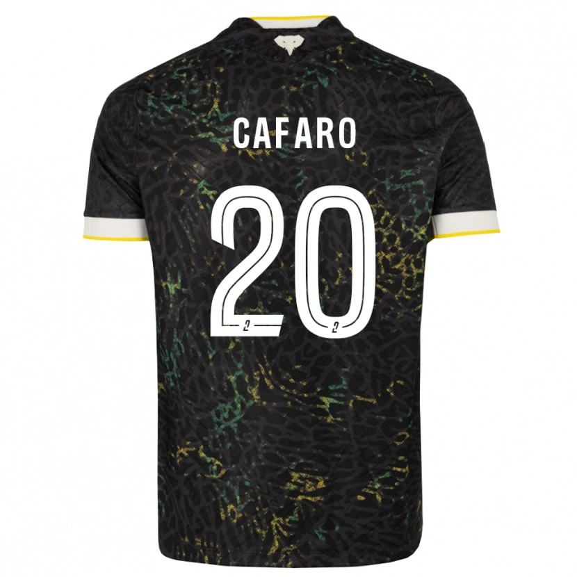 Danxen Mulher Camisola Mathieu Cafaro #20 Preto Branco Amarelo Alternativa 2026/27 Camisa Brasil