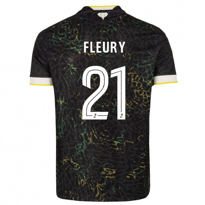Danxen Mulher Camisola Louise Fleury #21 Preto Branco Amarelo Alternativa 2026/27 Camisa Brasil