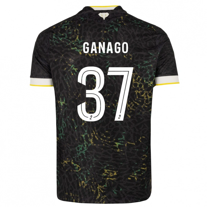 Danxen Mulher Camisola Ignatius Ganago #37 Preto Branco Amarelo Alternativa 2026/27 Camisa Brasil