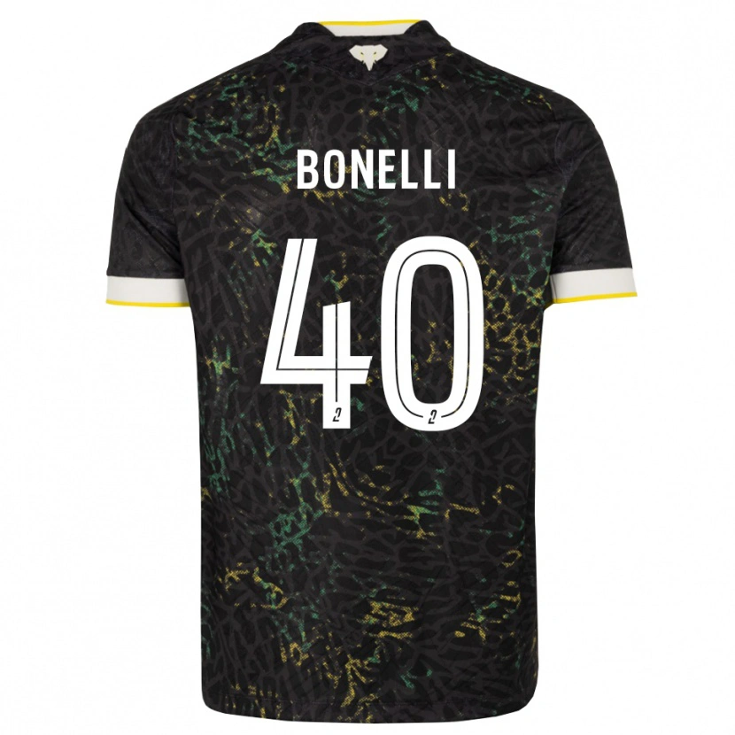 Danxen Mulher Camisola Lucas Bonelli #40 Preto Branco Amarelo Alternativa 2026/27 Camisa Brasil