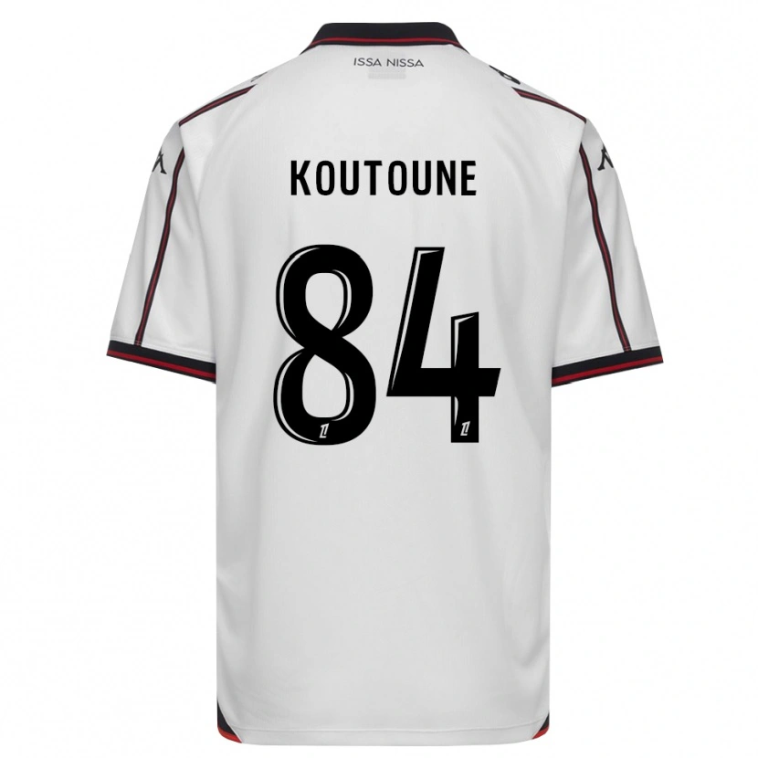 Danxen Mulher Camisola Hamza Koutoune #84 Preto Branco Alternativa 2026/27 Camisa Brasil
