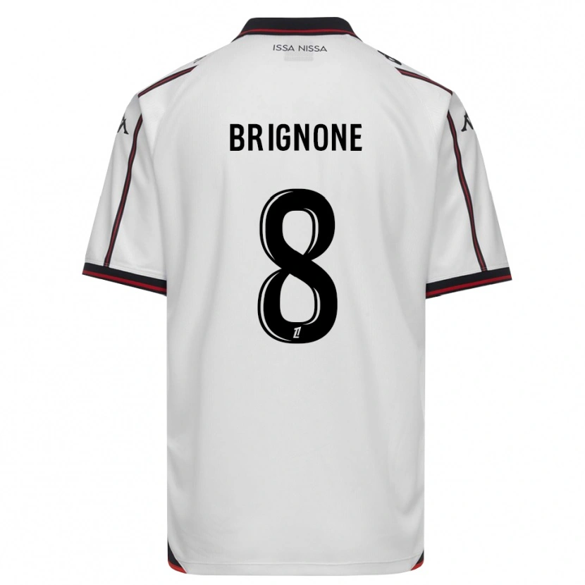 Danxen Mulher Camisola Millan Brignone #8 Preto Branco Alternativa 2026/27 Camisa Brasil