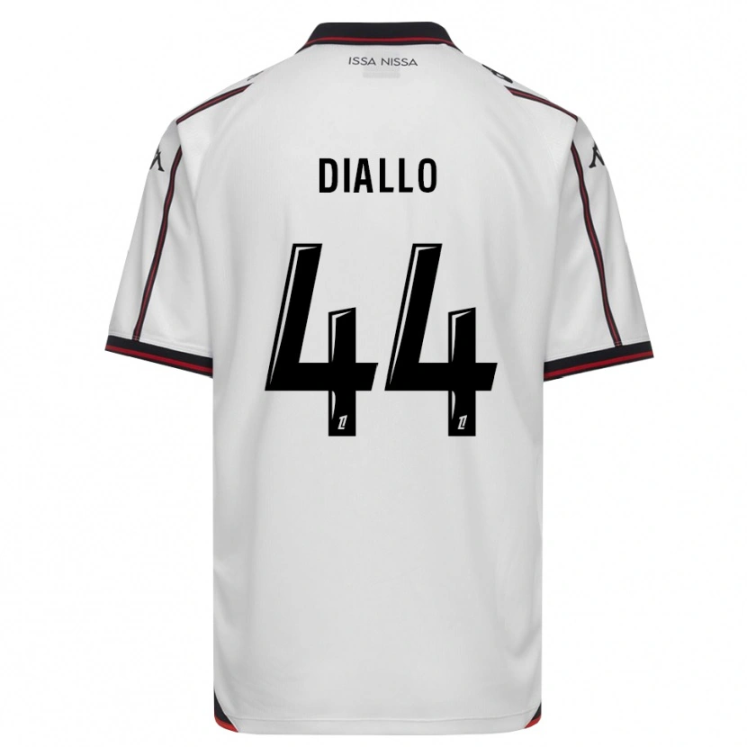 Danxen Mulher Camisola Zoumana Diallo #44 Preto Branco Alternativa 2026/27 Camisa Brasil